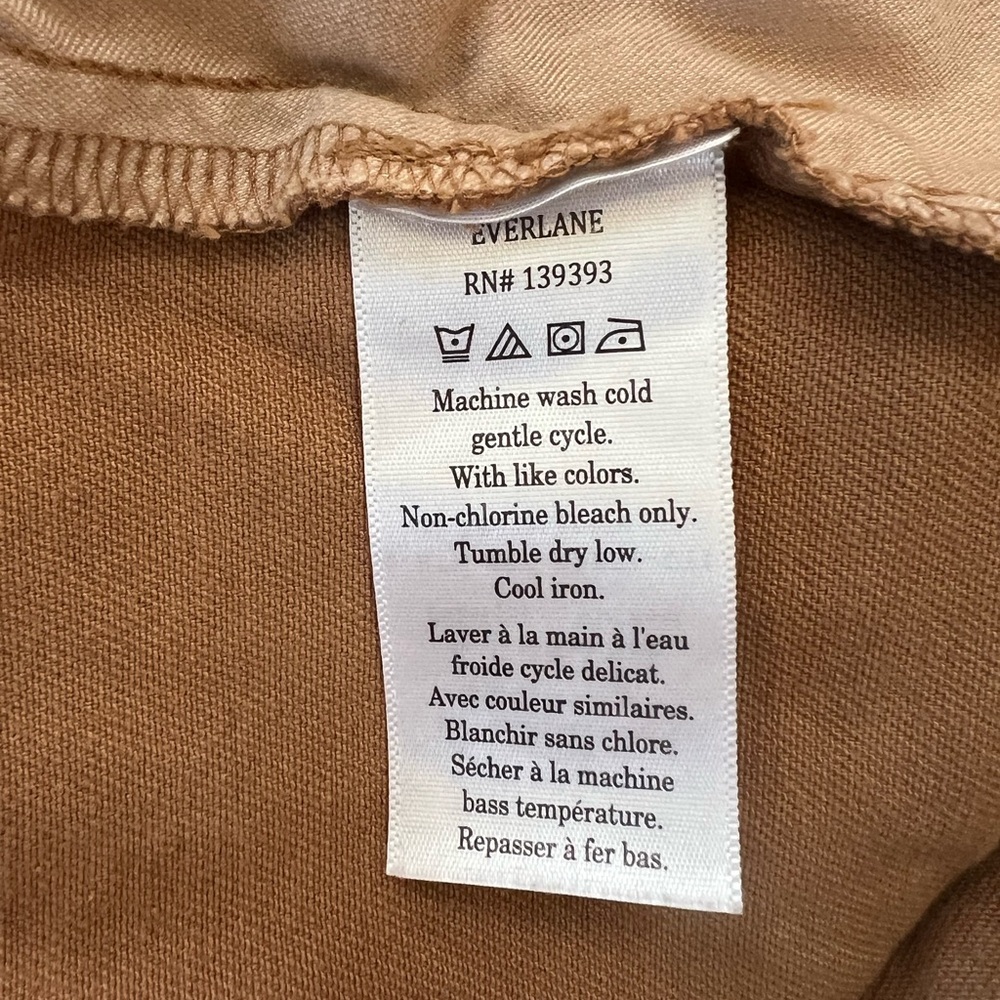 Everlane Organic Cotton Barrel Utility Pant in Golden Brown, size 0 - Picture 8 of 10